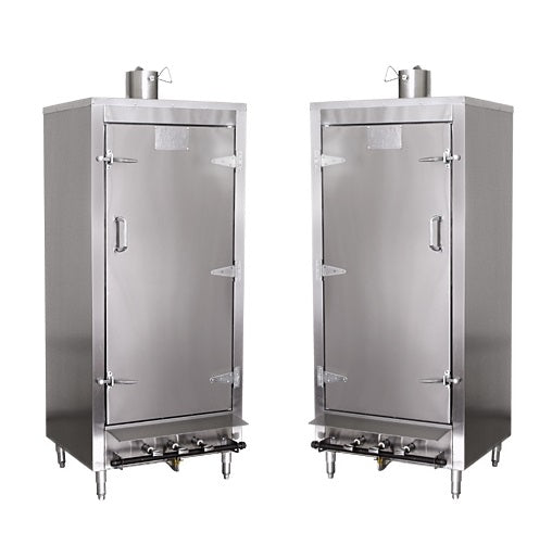 Chinese Smoke House Ovens *(Natural Gas) (Stainless Steel Exterior, Galvanized Interior) 30"Length (in.) x 24"Depth (in.) x 78"Height (in.)