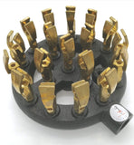 iPro Kitchenware 8 Inch High-Powered Duck Tip Jet Burners (Propane Gas) (18 Brass Tip Jets Burners) (125,000 Btu)