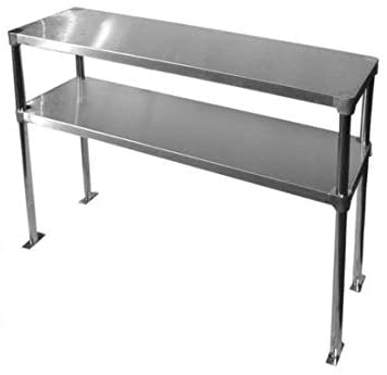 Stainless Steel Double Deck Overshelf *(18" Width x 30" Length x 32" Height)