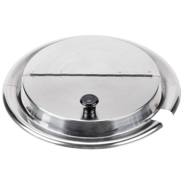Notched / Hinged Stainless Steel Cover for Inset 11 Qt.