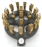 iPro Kitchenware 8 Inch High-Powered Duck Tip Jet Burners (Propane Gas) (18 Brass Tip Jets Burners) (125,000 Btu)