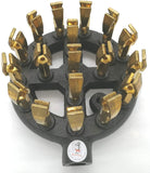 iPro Kitchenware 8 Inch High-Powered Duck Tip Jet Burners (Propane Gas) (18 Brass Tip Jets Burners) (125,000 Btu)