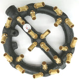 9 Inch High-powere 23 Jets Burners (Natural Gas) (23 Brass Tip Jets Burners) (100,000 BTU)