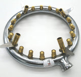 9 Inch High-powered Jet Burners With Lip (Natural Gas) (20 Brass Tip Jets Burners) (120,000 Btu)