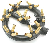 9 Inch High-powere 23 Jets Burners (Propane Gas) (23 Brass Tip Jets Burners) (100,000 BTU)