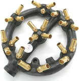 9 Inch High-powere 23 Jets Burners (Natural Gas) (23 Brass Tip Jets Burners) (100,000 BTU)