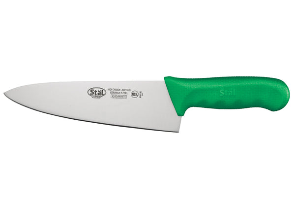 8" Wide Chef's Knife / Green