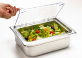 Half Size Polycarbonate Food Pan Cover - Hinged