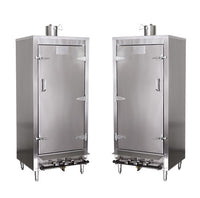 Chinese Smoke House Ovens *(Natural Gas) (Stainless Steel Exterior, Galvanized Interior) 24"Length (in.) x 24"Depth (in.) x 78"Height (in.)