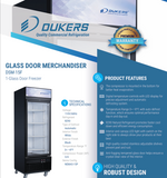 DSM-15F Commercial Single Glass Swing Door Merchandiser Freezer