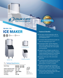 DIM700A High-Capacity Commercial Ice Machine with 550 lb Storage Bin – 785 lb Daily Production