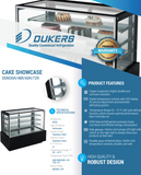DDM36R - Straight Glass 36" Cake Showcase