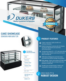 DDM60R - Straight Glass 60" Cake Showcase