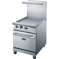 DCR24-GM 24″ Gas Range with 24″ Griddle
