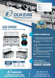 DCR60-10B 60″ Gas Range with Ten (10) Open Burners