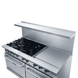 DCR60-6B24GM 60″ Gas Range with Six (6) Open Burners & 24″ Griddle
