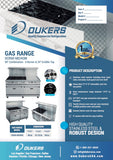 DCR60-6B24GM 60″ Gas Range with Six (6) Open Burners & 24″ Griddle
