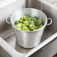 36 Qt. 13" Aluminum Vegetable Colander with Handles