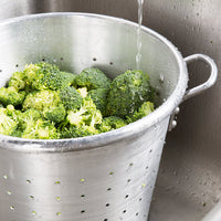 36 Qt. 13" Aluminum Vegetable Colander with Handles
