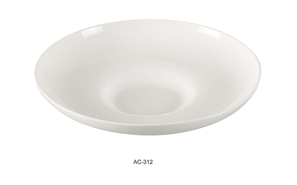 Yanco AC-312 12" x 2 1/2" Mediterranean Pasta Bowl 22 oz *(12 Piece of Case)