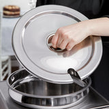 Notched Stainless Steel Cover for 11 Qt Inset