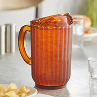 Commercial Plastic Pitcher / 72 oz / Color: Amber (12 Qty Of Package)