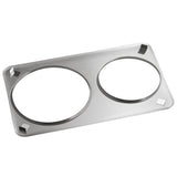 2 Hole Steam Table Adapter Plate with 8 3/8" and 10 3/8" Holes - for 7 Qt. and 11 Qt. Insets