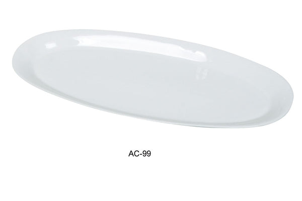 Yanco AC-99 23" x 10-1/4" x 2" Fishia Platter *(4 Piece of Case)