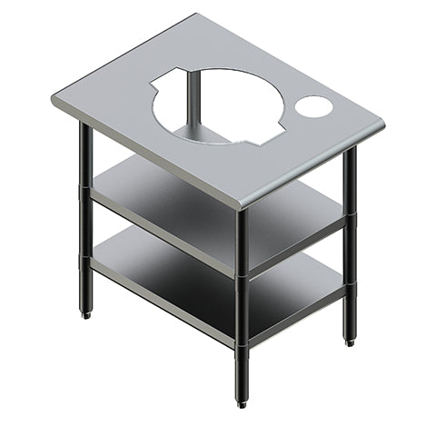 Stainless Steel Rice Warmer Holder Stand Table with 2 Undershelves, 24 ...