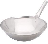 16" Single Handle Stainless Steel Chinese Wok