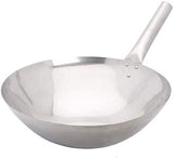 16" Single Handle Stainless Steel Chinese Wok
