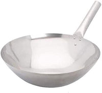14" Single Handle Stainless Steel Chinese Wok