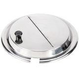 Notched / Hinged Stainless Steel Cover for 7 Qt. Inset