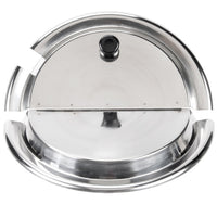 Notched / Hinged Stainless Steel Cover for 7 Qt. Inset