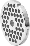 #12 Stainless Steel Meat Grinder Plate (1/4 Inches / 6mm Hole)