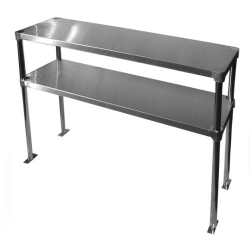 Stainless Steel Double Deck Overshelf *(18" Width x 60" Length x 32" Height)