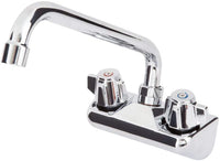 Wall Mount Bar Sink Faucet with 4" Centers and 10" Swing Spout