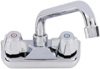 Wall Mount Bar Sink Faucet with 4" Centers and 6" Swing Spout