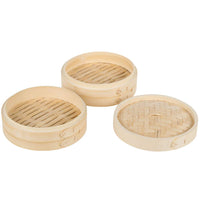 12" Bamboo Steamer Set (Includes 2 Steamers & 1 Cover) iPro Kitchenware