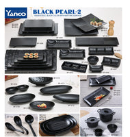 Yanco BP-2212 Melamine Plate - 12" x 5 1/2", Black *(24 Piece of Case)