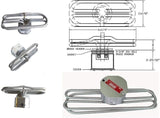 Steam Table and Buffet Table Electric Water Immersion Heater Element (4000Watt / 208Volt / 1Phase)