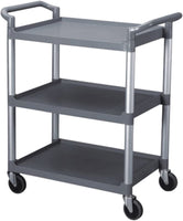 Excellante 33-1/2-Inch by 16-1/8-Inch by 37-Inch, 3-Tier Bus Cart, Grey