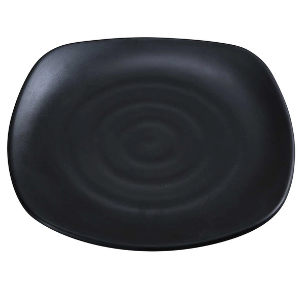 Yanco BP-1113 13 1/4" Melamine Plate, Black *(12 Piece of Case)