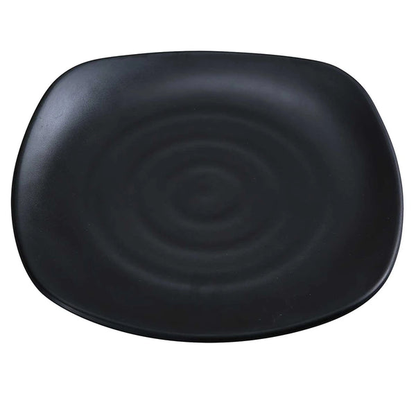 Yanco BP-1114 14 1/4" Melamine Plate, Black *(12 Piece of Case)