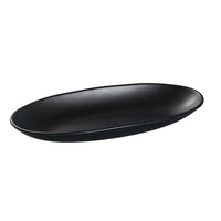 Yanco BP-4113 Melamine Plate - 12 3/4" x 5 1/2", Black *(12 Piece of Case)