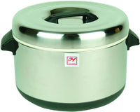 Thunder Group SEJ72000 40 cup Sushi Rice Container - Stainless Steel Liner & Exterior