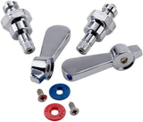 Faucet Repair Kit with Handles and Stems for Wall Mount Faucets