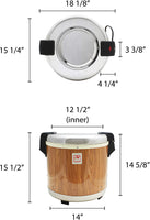 Thunder Group SEJ21000 Wood Grain 50-Cup Rice Warmer