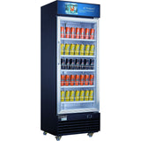 DSM-12R Commercial Single Glass Swing Door Merchandiser Refrigerator