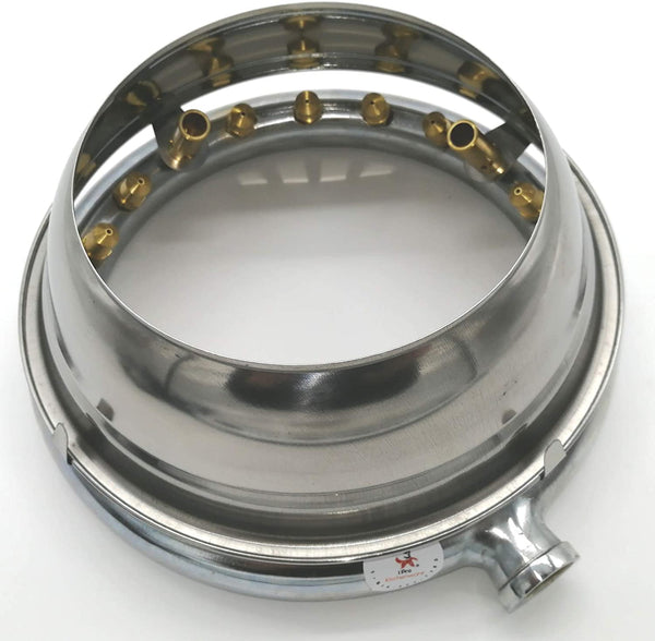 9 Inch High-powered Jet Burners With Lip (Propane Gas) (20 Brass Tip Jets Burners) (120,000 Btu)